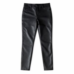 Halara Faux Leather Pants Black High Rise Skinny NWT Medium Sleek Luxe